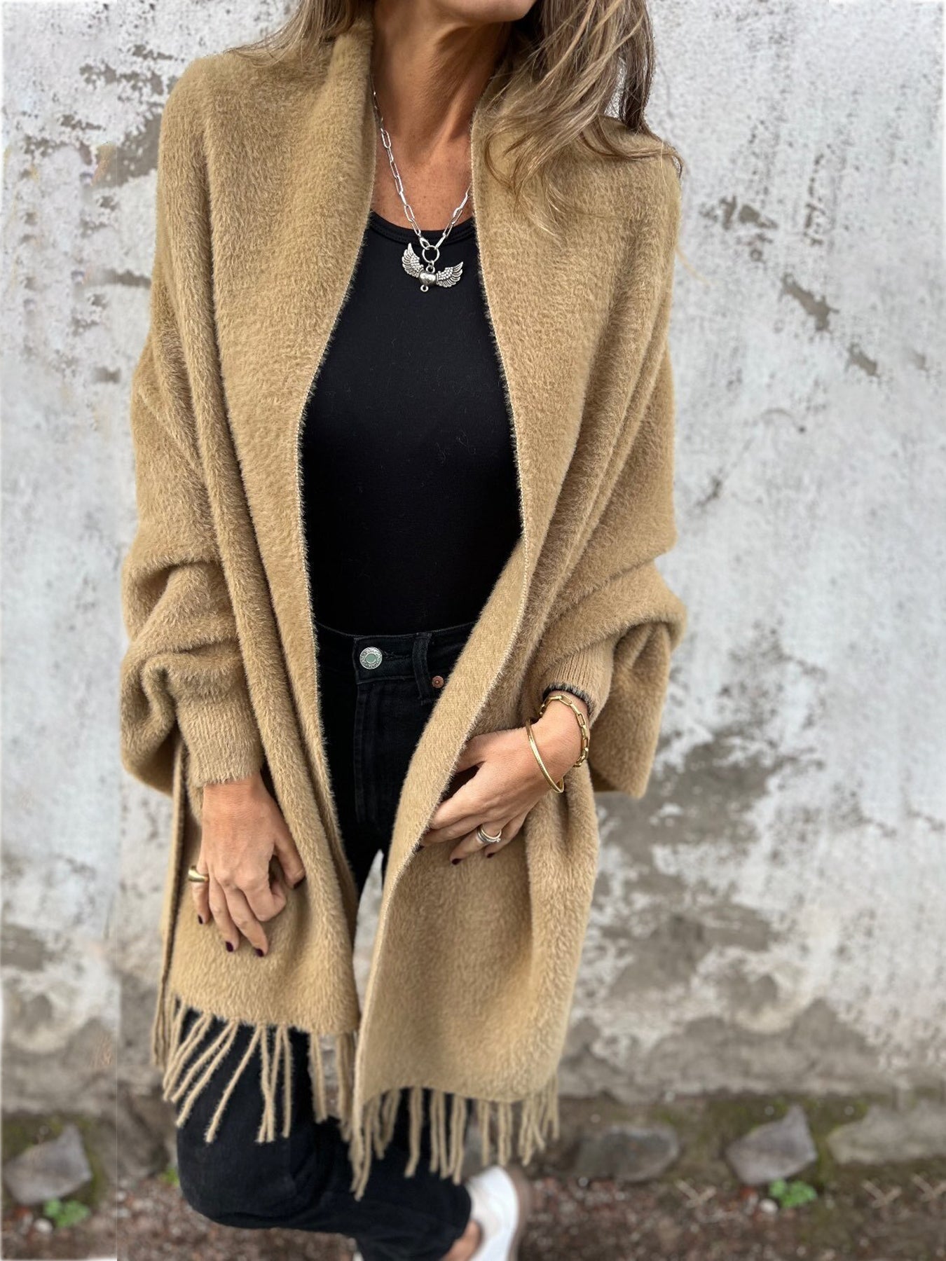 JASMINA | ELEGANTE DAMES TRUI MET LANGE MOUWEN